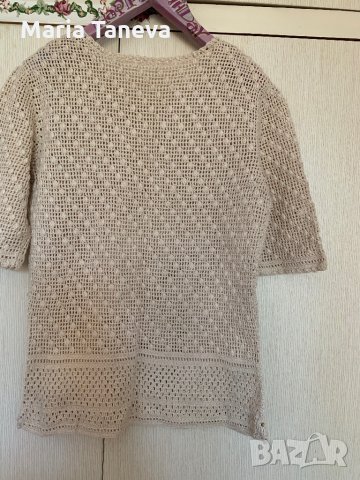 Ръчно плетена блуза, снимка 2 - Корсети, бюстиета, топове - 33371368