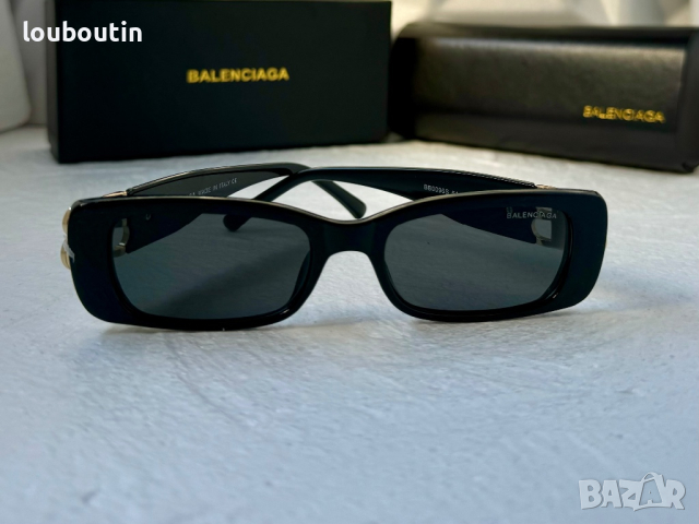 Balenciaga правоъгълни дамски слънчеви очила 1:1 с лого, снимка 4 - Слънчеви и диоптрични очила - 44865156