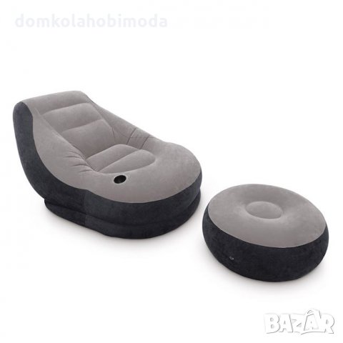 Комплкт Фотьойл с табутетка Intex 99x130x76 cm, 64x28 cm, до 100 килограма