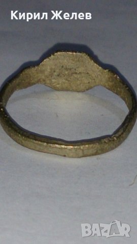Старинен пръстен над стогодишен сачан с БУКВА М - Ръчна ИЗРАБОТКА 73821, снимка 4 - Антикварни и старинни предмети - 28993403