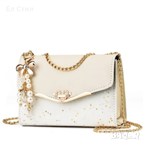 💕Дамска чанта- черна и екрю, снимка 8 - Чанти - 53563037