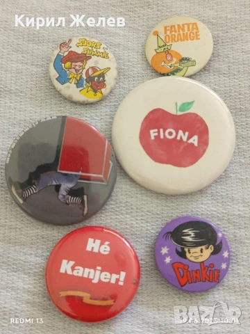 Лот значки 6 броя стари редки от соца за КОЛЕКЦИЯ ДЕКОРАЦИЯ 34871