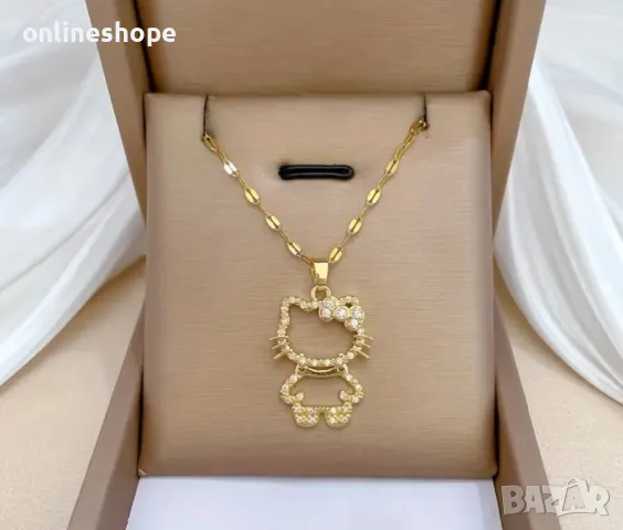 Колие Hello Kitty + Кутия и торбичка , снимка 11 - Колиета, медальони, синджири - 49193895