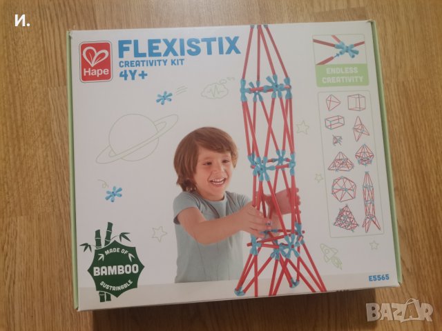 Бамбуков конструктор, Hape Flexistix, снимка 1 - Конструктори - 44119169