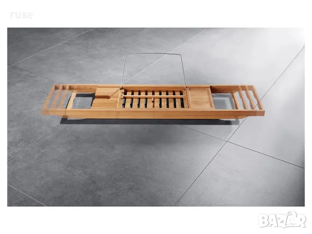  НОВИ! Бамбукова табла за вана регулируема от 70-104.5 см, снимка 5 - Други стоки за дома - 48592813