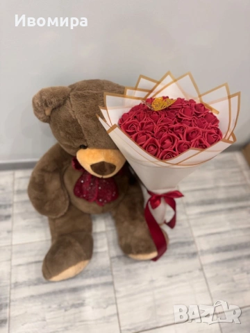 Букет от вечни рози, снимка 2 - Подаръци за жени - 53243553