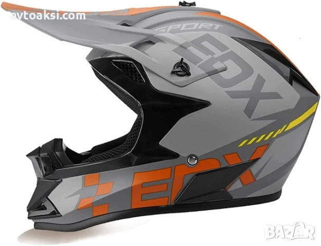 Каска Крос Мотор/Скутер/Бъги/Вело/АТВ с Очила-YF889, снимка 3 - Аксесоари и консумативи - 51003402