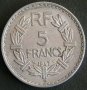 5 франка 1947 В, Франция, снимка 1 - Нумизматика и бонистика - 28434042