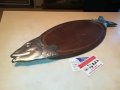 риба-метал/дърво 62х21см внос германия 2905211933, снимка 2
