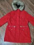 Червена ватирана парка с качулка М-80лв.НОВА, снимка 4