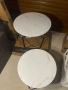 Комплект от 2 кръгли масички с място за съхранение, снимка 4