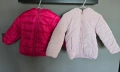 Лот от 2бр детско яке в розов цвят , снимка 1