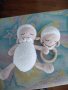 Нов- плетени бебешки играчки- комплект Агънце , снимка 1 - Дрънкалки и чесалки - 44046097