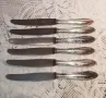 Старинен комплект от 6 ножа за хранене , снимка 1