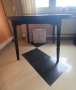 Черна дървена трапезна маса (150 см) и 4 стола, снимка 5