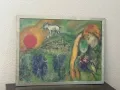 Картина на Marc Chagall- The Lovers of Vence 1957 г, снимка 1