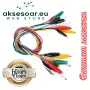 10 бр. тестови кабели със сонди първокласни електрически щипки тип крокодил в 5 цвята кабелни връзки, снимка 15