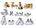 3D Коледни сглобяеми 8 части метални форми резци за бисквитки , снимка 3