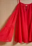Червена риза с отворени рамене, снимка 10