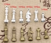 6 бр Шахматни шахматна шах метални висулки за бижу бижута колие обеци , снимка 2
