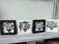 Рамки с 3д вази и цветя, снимка 5