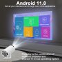 Нов проектор HY300 4K Android 11 Dual Wifi6 200 ANSI Allwinner H713 BT5.0 1080P 1280*720P Преносим п, снимка 5