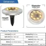 Torchtree соларни градински земни дискови лампи, IP65, 12 броя, снимка 8