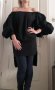 Дамска черна туника, снимка 2
