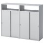 Функционален шкаф с плъзгащи вратички и ниши за съхранение 