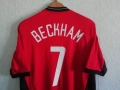 Manchester United Beckham Nike оригинална тениска фланелка Бекъм Манчестър Юнайтед екип , снимка 3