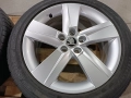 Лети джанти 16ки 5х100 Skoda + летни гуми 215/45/16 Dunlop, снимка 7
