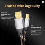5 м. - TODN Hifi USB 6N OCC тип A към B аудио кабел, снимка 1