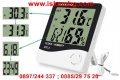 Термометър Вътрешна и Външна температура, влагомер и часовник, снимка 1