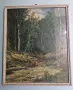 Картина репродукция-И Шишкин-"Речка в лесу", снимка 5