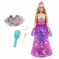  Кукла Barbie - Дриймтопия: 2в1, с трансформация принцеса/русалка GTF92, снимка 2 - Кукли - 39002944