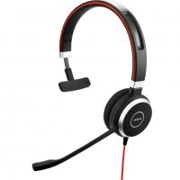 Jabra Evolve 40 UC моно слушалка с кабел, снимка 3 - Слушалки за компютър - 39902881