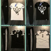 Adidas мъжки екипи тениска и спортно долнище реплика, снимка 1 - Спортни дрехи, екипи - 32429156