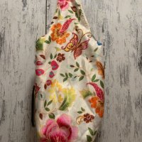 Лятна торба или плажна чанта флорални мотиви цветна , снимка 3 - Чанти - 32227619