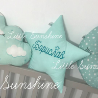 Персонализирана възглавничка Звездичка  Little Sunshine, снимка 2 - Спално бельо и завивки - 43048583