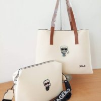 Луксозна чанта Karl Lagerfeld DS-f123, снимка 1 - Чанти - 40585733