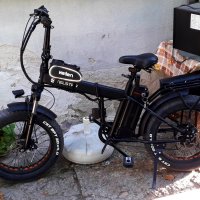 Сгъваем електрически велосипед с дебели гуми, снимка 2 - Велосипеди - 38431985