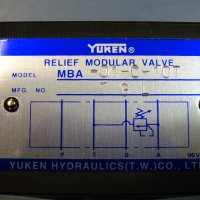 хидравличен регулатор на налягане YUKEN MBA-01-C-10T, снимка 3 - Резервни части за машини - 35032976