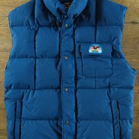 salewa qualitats daune vintage 90's winter retro rare streetwear logo mens vest - ретро пухен елек М, снимка 3 - Други - 43838286