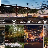 ZOTOYI Outdoor String Lights външни приказни LED светлини за декорация Сватба Парти , снимка 6 - Външни лампи - 43434023