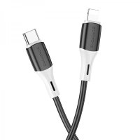 Borofone PD Lightning (iPhone) - Type-C, Кабел, 20W, 3.0A ,1m BX79 / Черен / Баркод : 2402292, снимка 6 - USB кабели - 40397983
