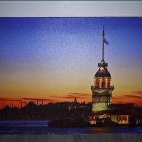 Картина "Момина кула Истанбул", снимка 1 - Картини - 32453026