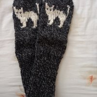 Ръчно плетени дамски чорапи  размер 38, снимка 1 - Дамски чорапи - 33015352