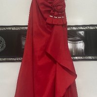 Официална нова дълга червена рокля размер S/M, снимка 6 - Рокли - 40881115