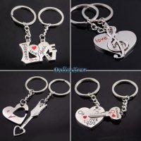 Двойка ключодържатели за влюбени във форма на Сърце, снимка 5 - Романтични подаръци - 28329402