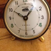 Много рядък железничарски съветски будилник, снимка 1 - Стенни часовници - 33052272